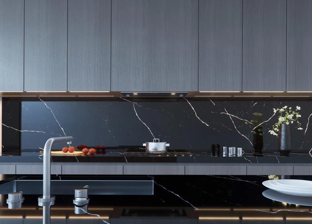 Blat de bucatarie QUARTZ ROYAL BLACK