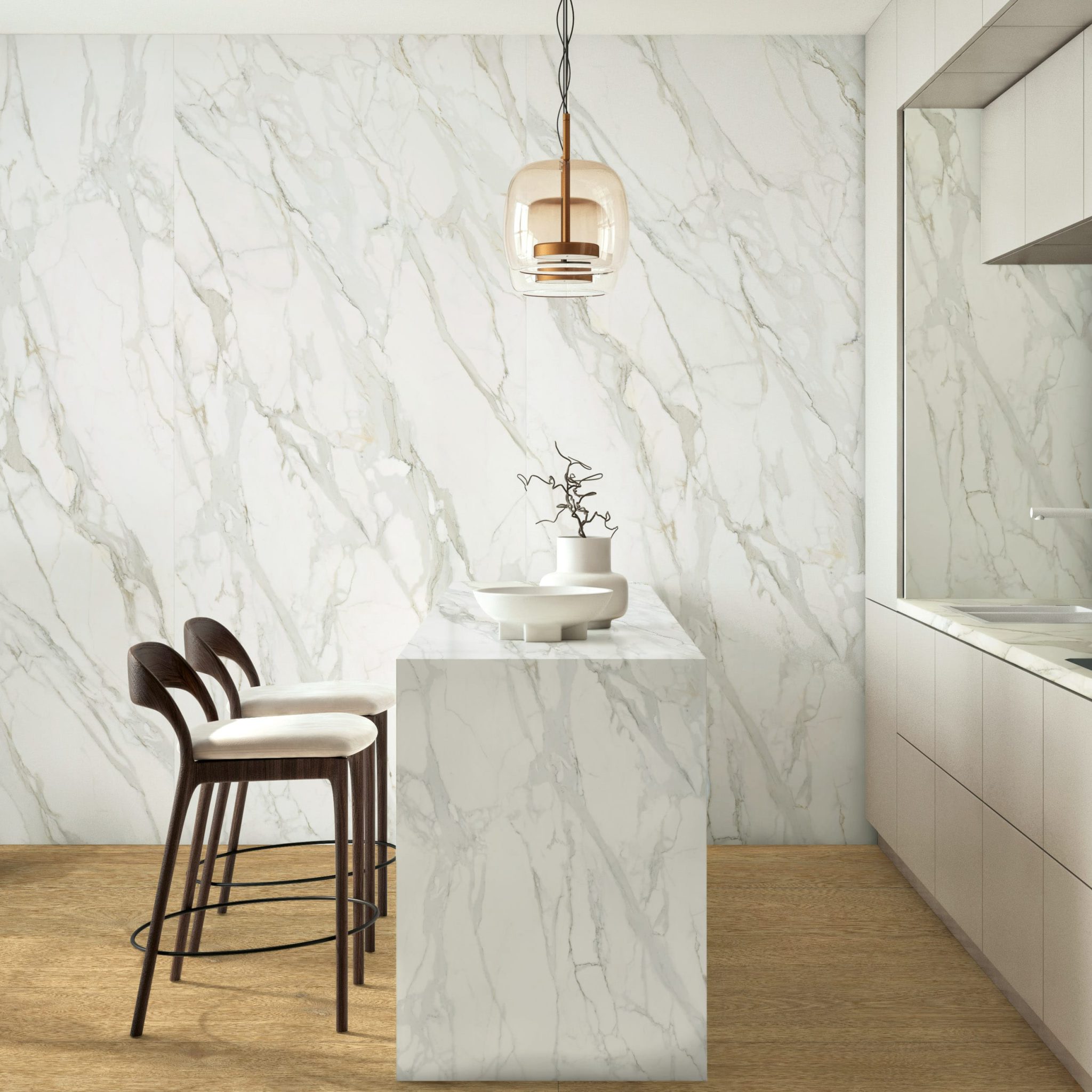 Blat de bucatarie CERAMICA Calacatta Splendido - imagine 2